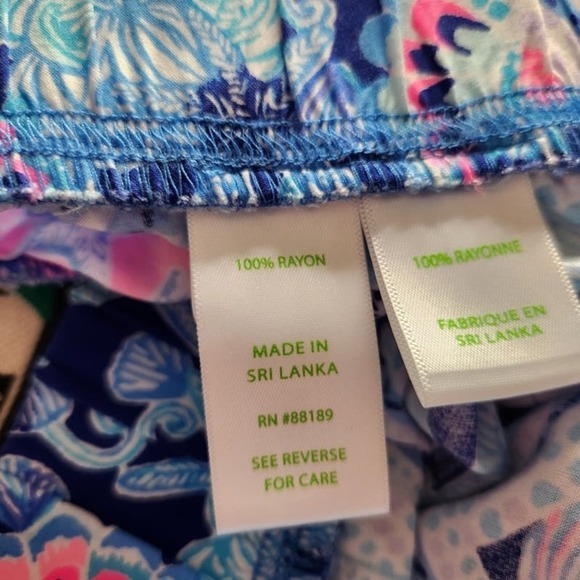NWT Lilly Pulitzer Bal Harbour Zanzibar Mid-Rise Flowy Palazzo Pant Size XS - Picture 8 of 10